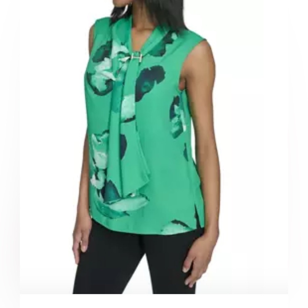 Halston Sleeveless Halter Neck Blouse - Picture 5 of 8